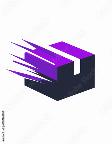 Dynamic Package Delivery Symbolizing Speed And Efficiency In Logistics Movement Design