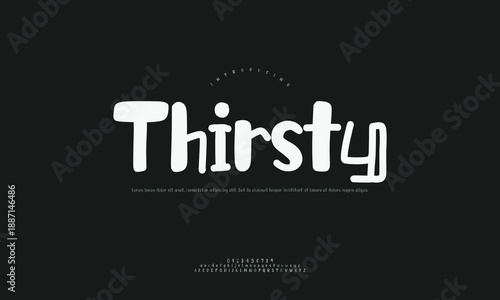 Refreshing water glass illustration in a clean, flat design style, symbolizing hydration and quenching thirst in a modern vector graphic.