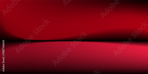 red background, abstract wall studio room, can be used to present your product,vector background