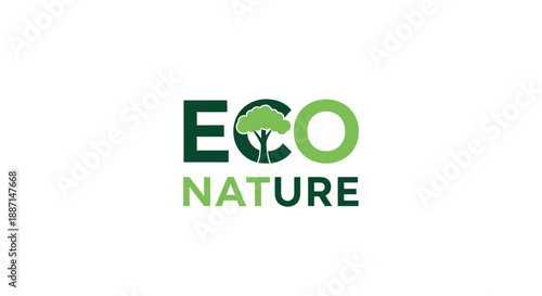 Eco Nature Logo Design: Sustainable Environmental Concept Representing Nature and Ecology