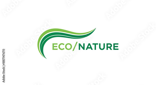 Eco Nature Logo Design Suitable For Sustainability, Environment, and Green Concepts