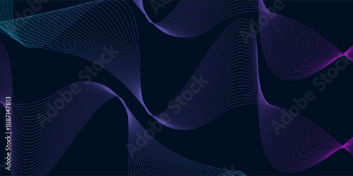 Data visualization dynamic wave pattern vector