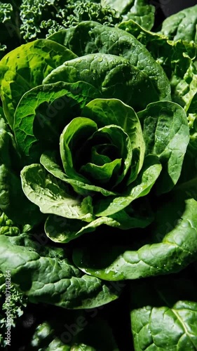 Dynamic Macro Shot Of Fresh Organic Green Vegetables Perfect For Healthy Lifestyle Content