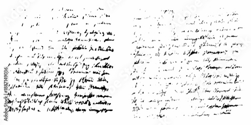Old handwritten text on aged paper showing faded ink and delicate script