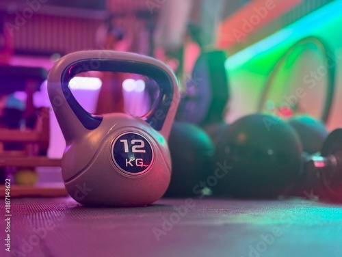 two balls with a weight scale