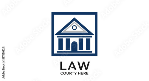 Elegant Courthouse Design Providing Legal Solutions Representing Justice And Fairness