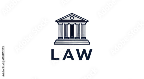 Elegant Legal Logo Illustrating Justice and Law, Perfect for Professional Usage and Branding