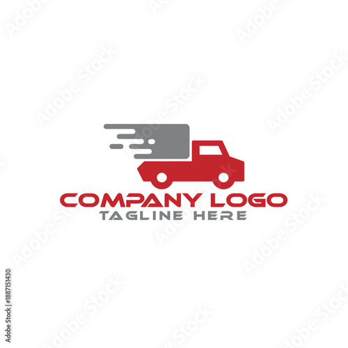Pickup Truck Logo for Transport and Delivery Service