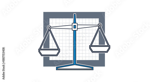 Equilibrium Scales Illustrating Fairness, Equality, Justice, Decisions, and Judgement