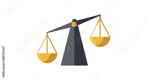 Equilibrium Symbol Illustrated: Balance, Fairness, Justice, And Decision-Making Concept