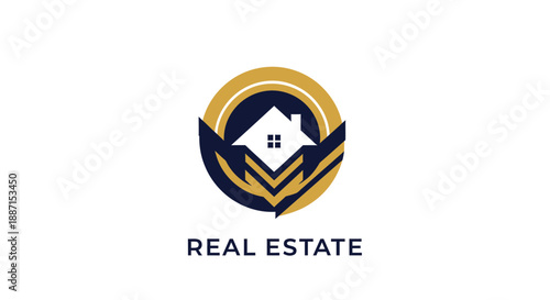 Elegant Real Estate Logo Design Representing Properties, Homes, And Housing Markets