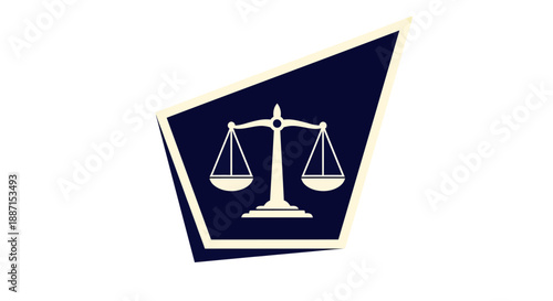 Equilibrium Symbol Representing Balance, Justice, And Rationality In Abstract Geometric Form