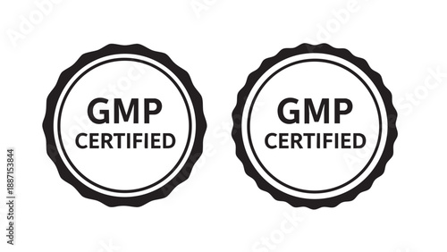 GMP certified quality assurance seal for manufacturing standards