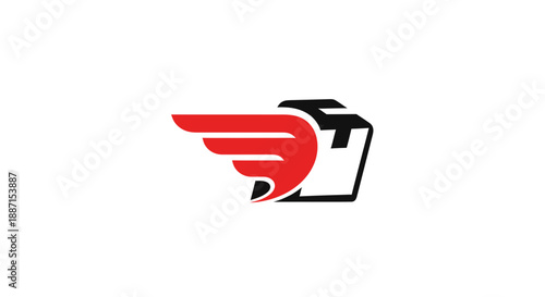 Express Delivery Service Logo: Fast Shipping and Package Transportation Concept Design