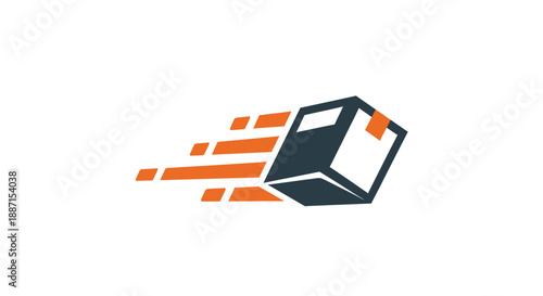 Express Shipping Delivery Concept Depicting Fast Transportation Service Efficiently