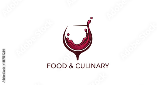 Elegant Wine Logo Representing Food And Culinary Activities Perfect for Marketing