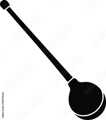 Otamatone silhouette vector art illustration and minimal black and white design