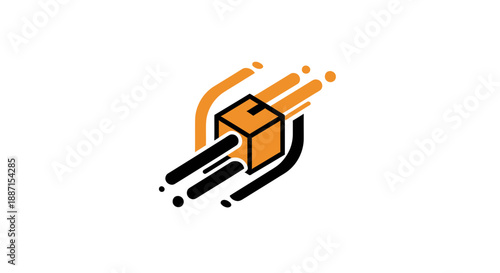 Express Shipping Delivery Logo Representing Fast Service And Rapid Product Transportation