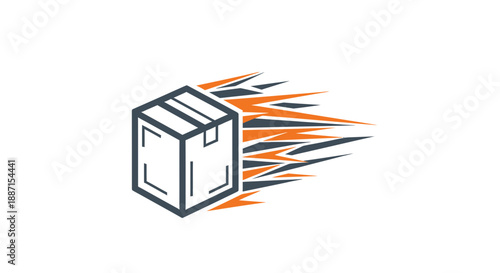 Express Shipping Logo Depicting Swift Delivery and Logistics Services Perfectly