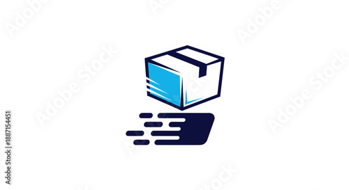 Express Shipping Logo Depicting Swift Delivery and Logistics Services Perfectly