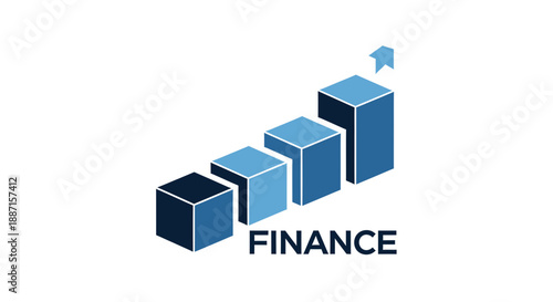 Finance Visual Display Showing Upward Trend and Economic Growth in Business Progress