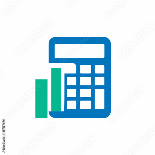 Financial Planning: Visualize Growth and Accounting with Calculator Concept Design