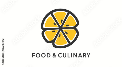 Fresh And Zesty Citrus Slice Logo Design For Culinary Businesses And Food Concepts