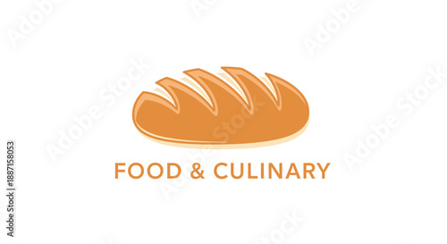 Freshly Baked Bread Loaf Logo: Culinary and Food Design for Branding and Print