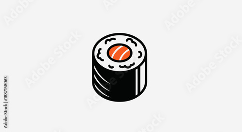 Freshly Prepared Delicious Japanese Sushi Roll, Ready To Be Served And Enjoyed Always