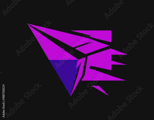 Futuristic Paper Airplane Symbolizing Innovation And Creative Project Launching