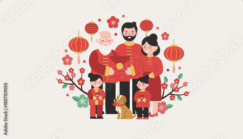 Chinese New Year Family Celebration