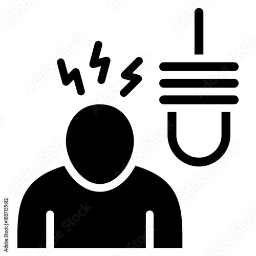 Suicidal  Icon Element For Design