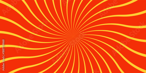 Autumn color sun rays background. Abstract orange sun rays design wallpaper. Colorful swirling lines for templates, banners, posters, flyers. suit for bussines, banners, poster