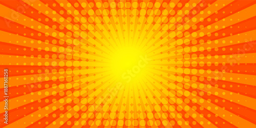 Abstract vector background with circular arranged orange lines, irregular shape, empty space for banner or advertising marketing message