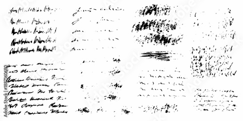 Vintage handwriting sample displaying cursive script and faded ink on aged paper