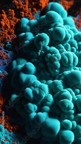 Dynamic Pigment Fusion Abstract Macro Background Visuals Of Chemical Reaction