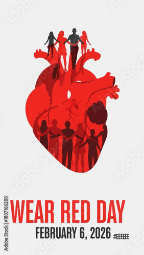 People unite for heart health on Wear Red Day