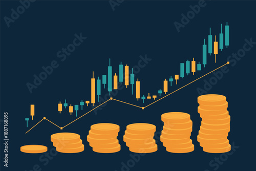 Financial Growth and Market Trends, business success concept