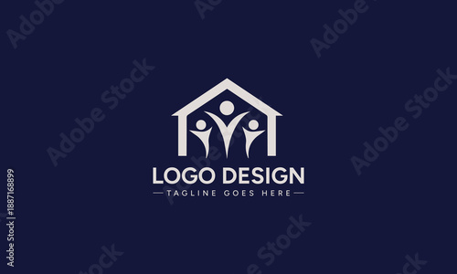 People Logo with Unique Concept of Design with Vector File 