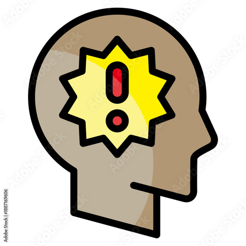 Panic Attacks  Icon Element For Design