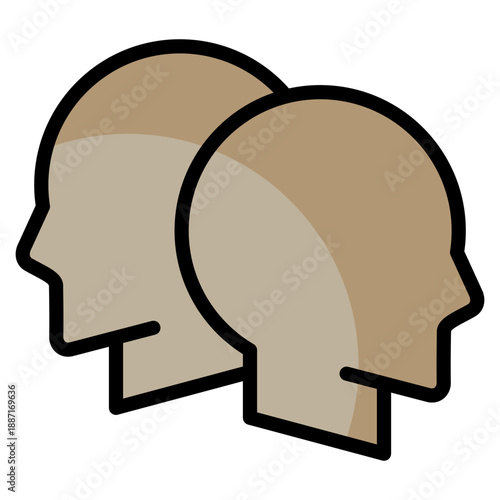 Multiple Personality  Icon Element For Design