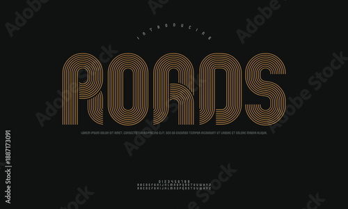 Abstract City Roads Network Map Vector Illustration with Winding Paths, Intersections, and Overpasses, Representing Urban Transportation and Connectivity
