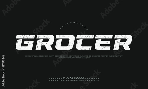 Whimsical Grocer Shop Facade Vector Illustration with Fresh Produce, Friendly Neighborhood Market Theme, and a Cozy Small Business Atmosphere