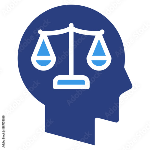 Mind Balance  Icon Element For Design