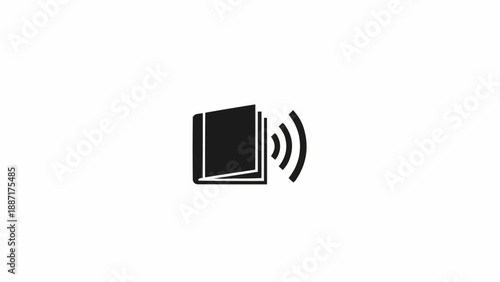 Cuadro en lienzo Smartphone with Signal Waves Emitted.