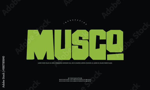 Musco Origins Vintage Organic Font Vector for Heritage Branding and Natural Product Design