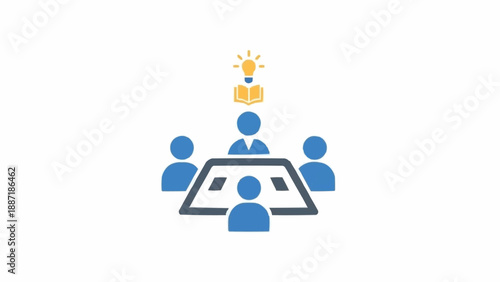 Team Collaboration and Leadership Concept Artwork.