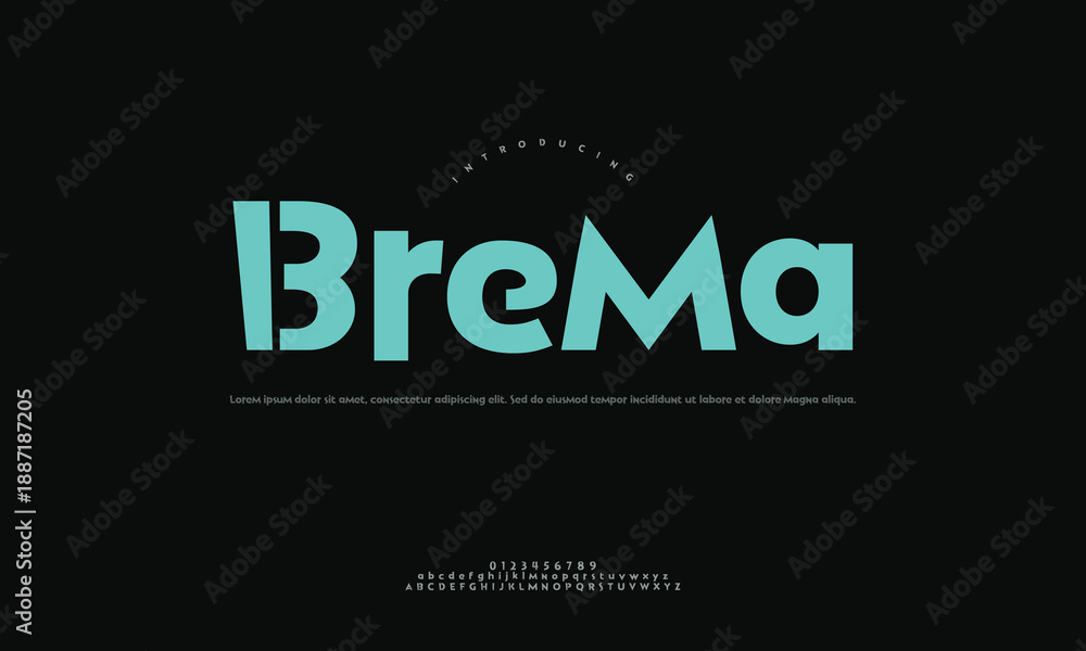Fototapeta premium Creative Decorative Typography Font Styles