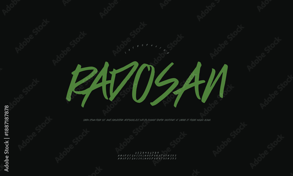 Obraz premium Creative Decorative Typography Font Styles