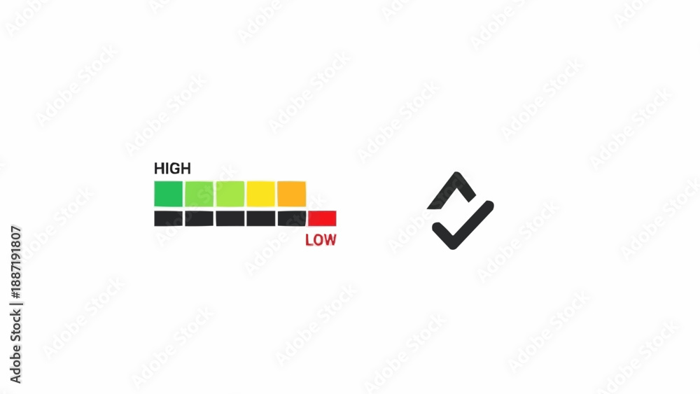 Konstfotografi Battery power level indicator icon.